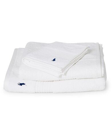 Ralph Lauren Home Polo Player 3-Pack Towels White