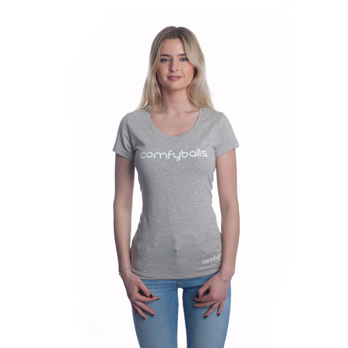 Comfyballs T-Shirt Woman Heather Grey