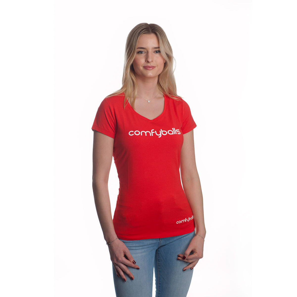 Comfyballs T-Shirt Woman All Red