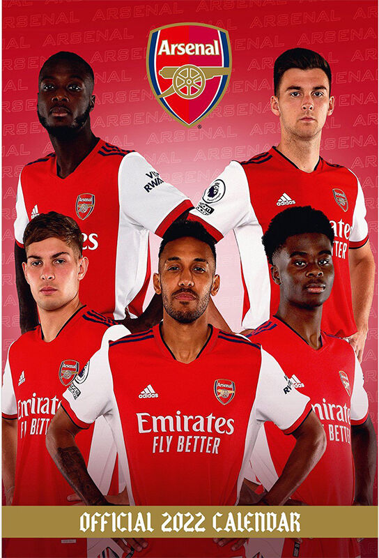 Fotball Arsenal Fc 2022 Kalender (A3 Format)