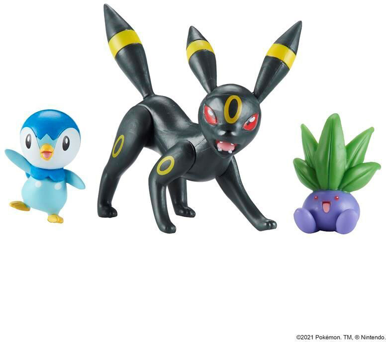 Pokemon Pokémon Battle Figursett - Umbreon, Oddish & Piplup