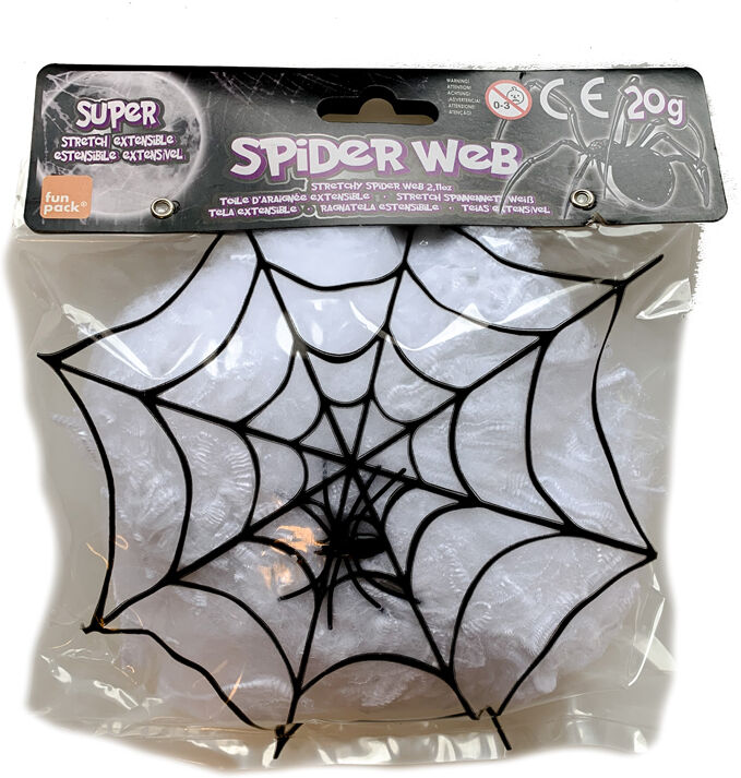 Halloween Spindelvev Med Edderkopper 20g