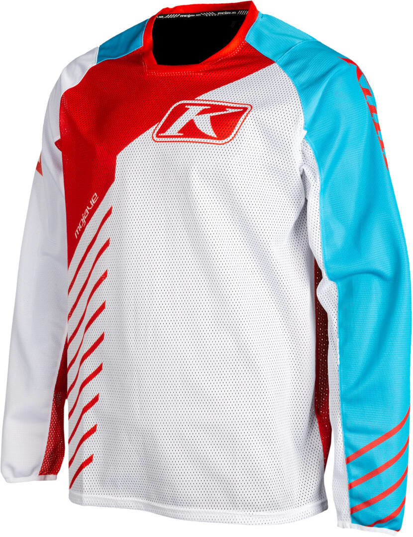 Klim Mojave Motocross Jersey L Hvit Rød Blå