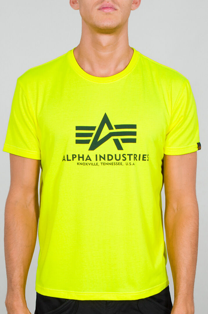 Alpha Industries Basic Neon T-shirt 2XL Gul