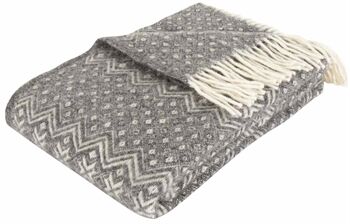 Arctic Ullpledd I 100% Ny Norsk Ull - Nordic Gray - 130 X 200 Cm