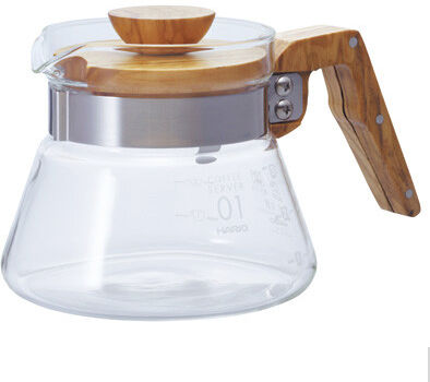 Kaffebox Hario Coffee Server 400 Olive Wood