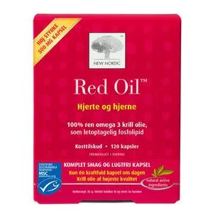 New Nordic Red Oil Omega-3 krill olje - 120 kapsler