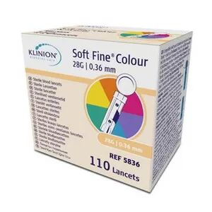 Klinion Softfine Lansett, steril, 28G - 110 stk.