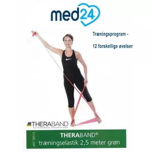 Thera-Band Theraband treningsstrikk, med treningsveiledning - 1 stk