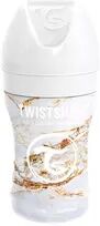 Twistshake Tåteflaske i stål fra Twistshake, 2 mnd+, 260 ml – hvit marmor