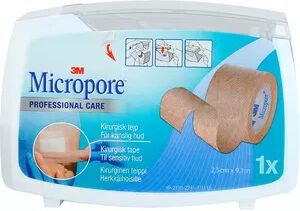 Micropore Papirtape - beige farvet - 2,5 cm x 9,14 m