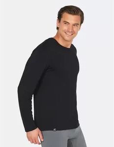 Boody Men's Long Sleeve Crew Neck T-Shirt, sort