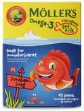 Møllers Tran Møllers Omega-3 Gelefisk Jordbær - 45 stk.