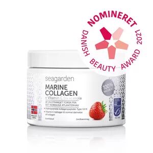 Seagarden Pure Marine Collagen, jordbær - 150 gr