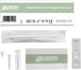 Boson Korona hjemmetest, Boson SARS-CoV-2 Antigen, hurtigtest - 5 stk.