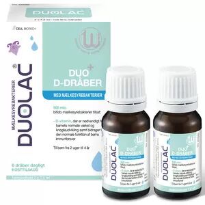 Duolac Duo+ D-dråper -  2 x 7,5 ml