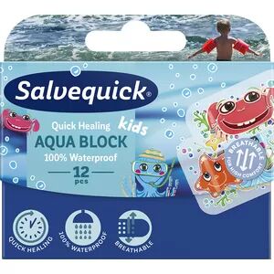 Salvequick Aqua Block Kids - 12 stk