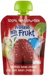 Nestlé Danmark A/S Nestlé Min Frukt Eple, Banan & Jordbær - 90 g