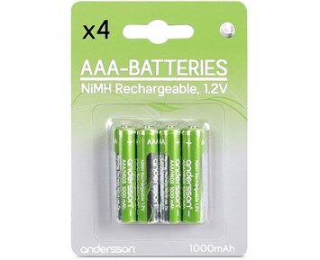 Andersson HR03 AAA 1,2V 1000mAh