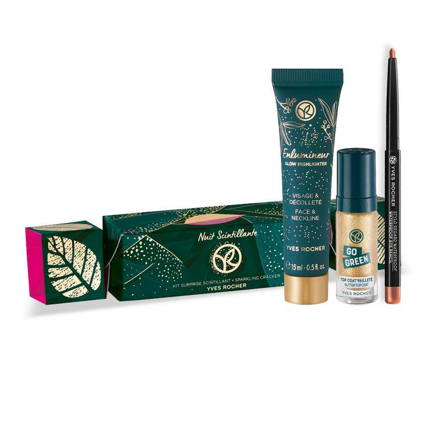 Christmas Collection Sett - Sparkling Surprise (Highligter, øyepenn, topplakk)