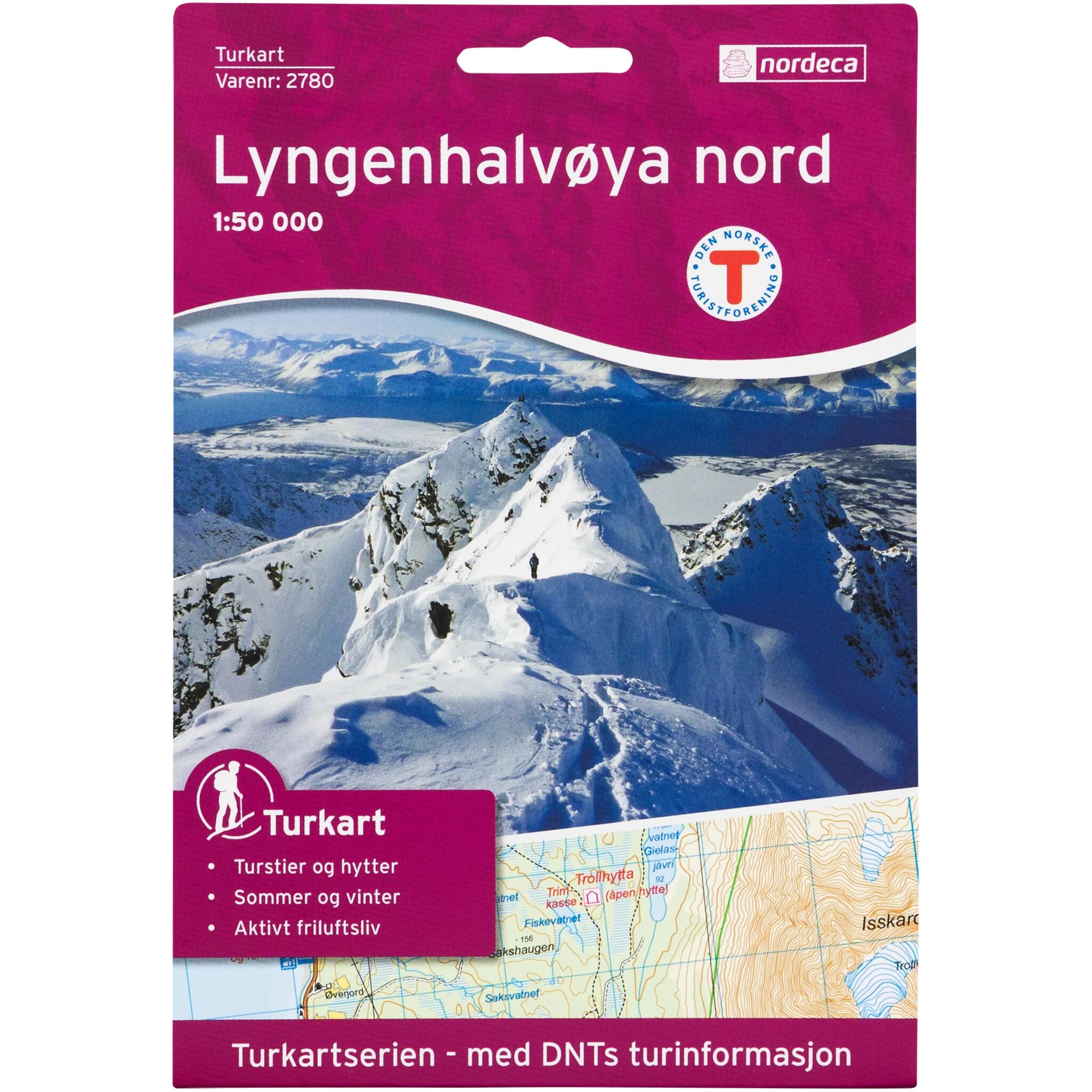 Nordeca Lyngenhalvøya Nord 1:50 000 oneSize none