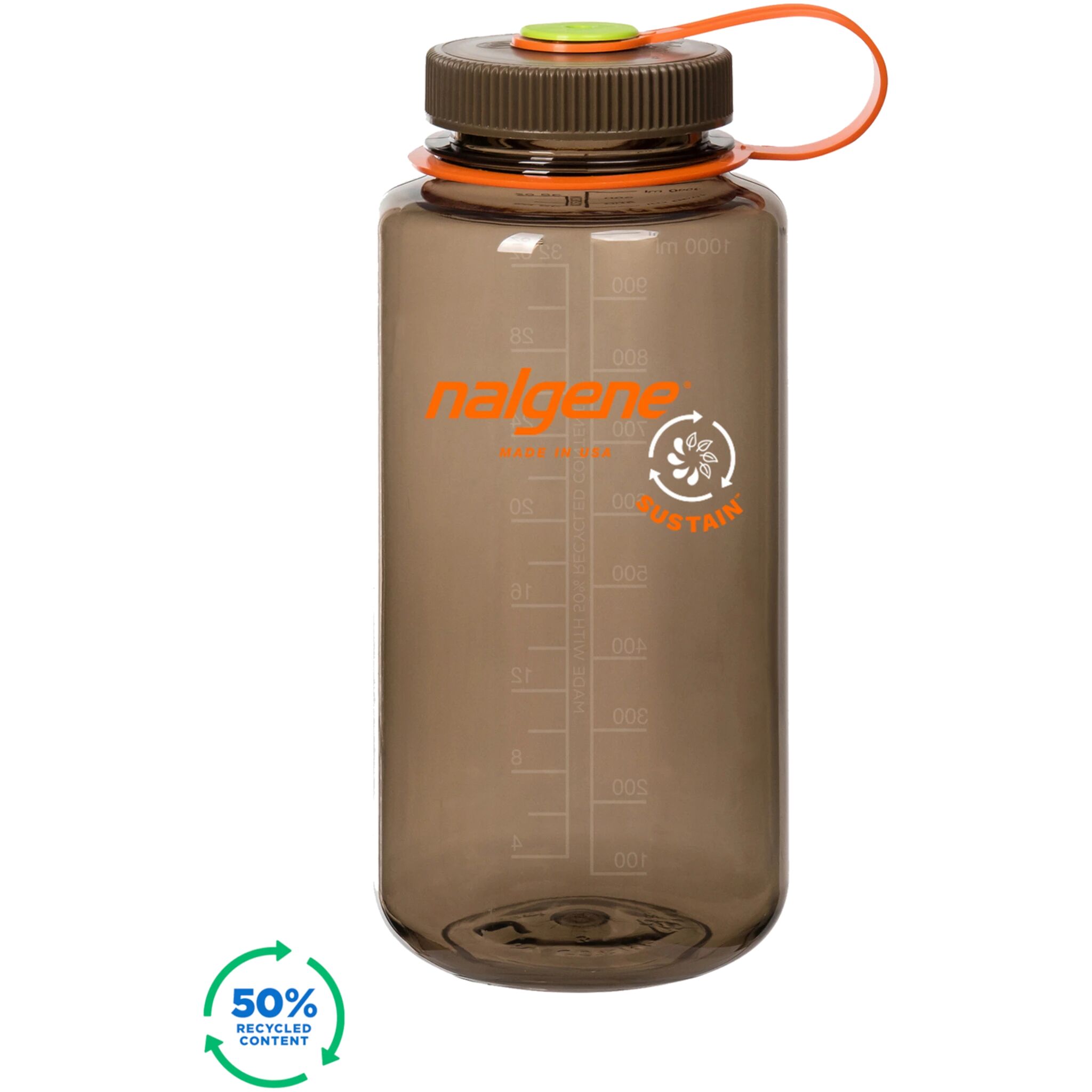 Nalgene 1L Widemouth Sustain Woodsman, drikkeflaske 1 l Woodsman