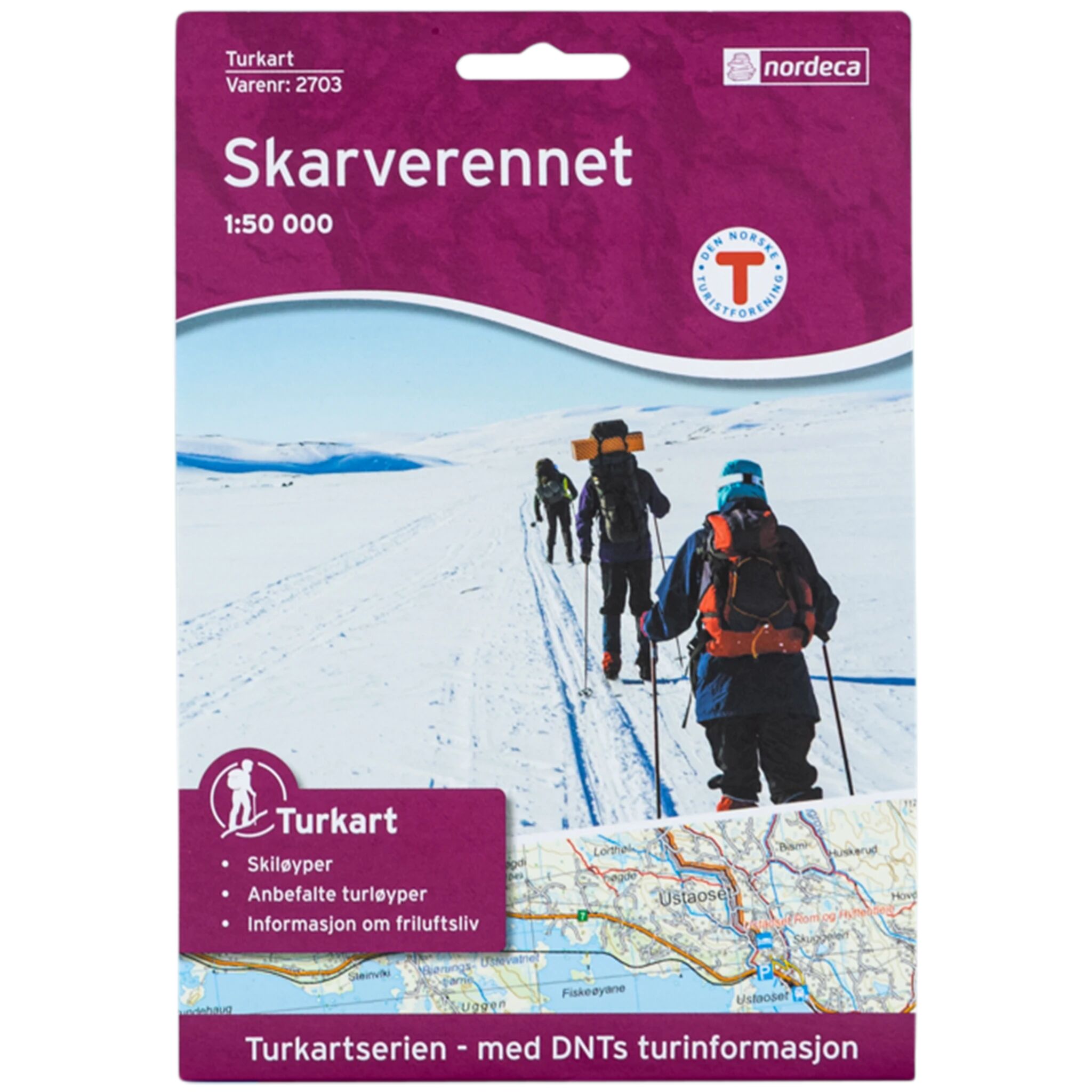 Nordeca Skarverennet 1:50 000,kart STD STD