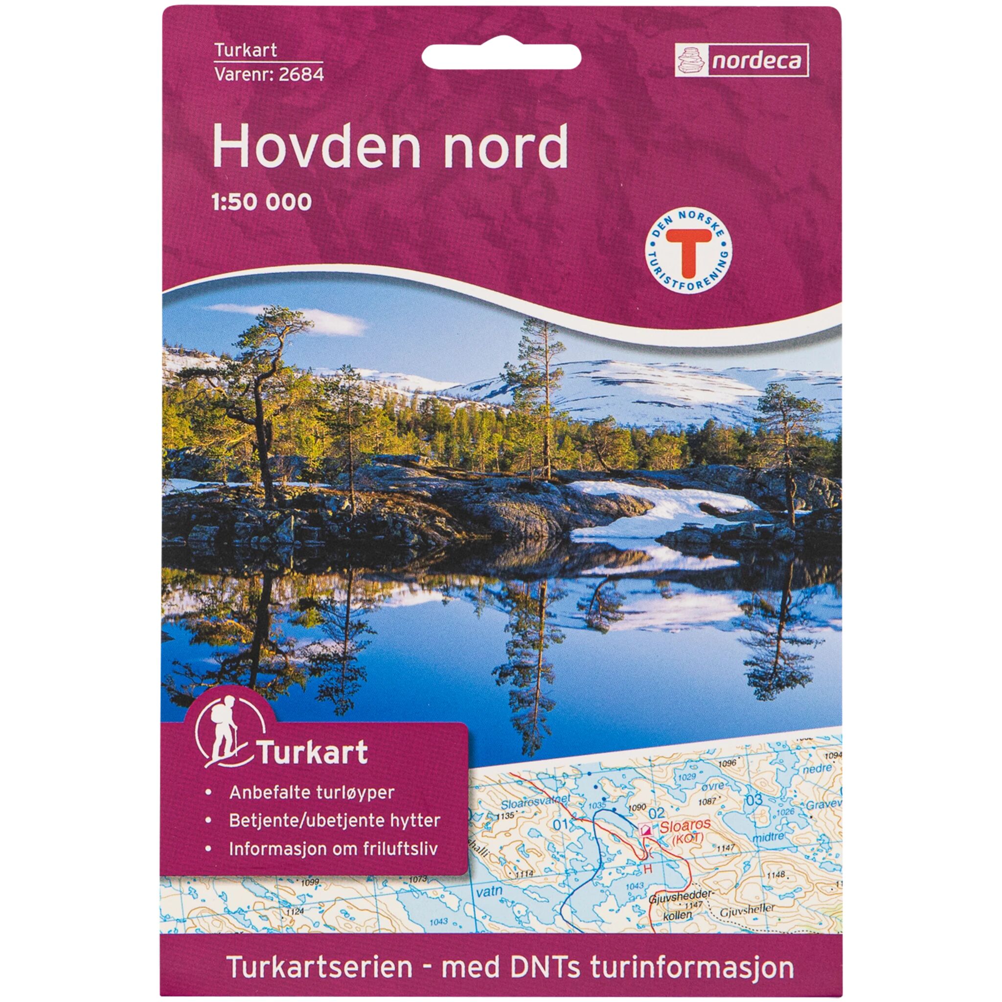 Nordeca Hovden Nord 1:50 000,kart STD STD