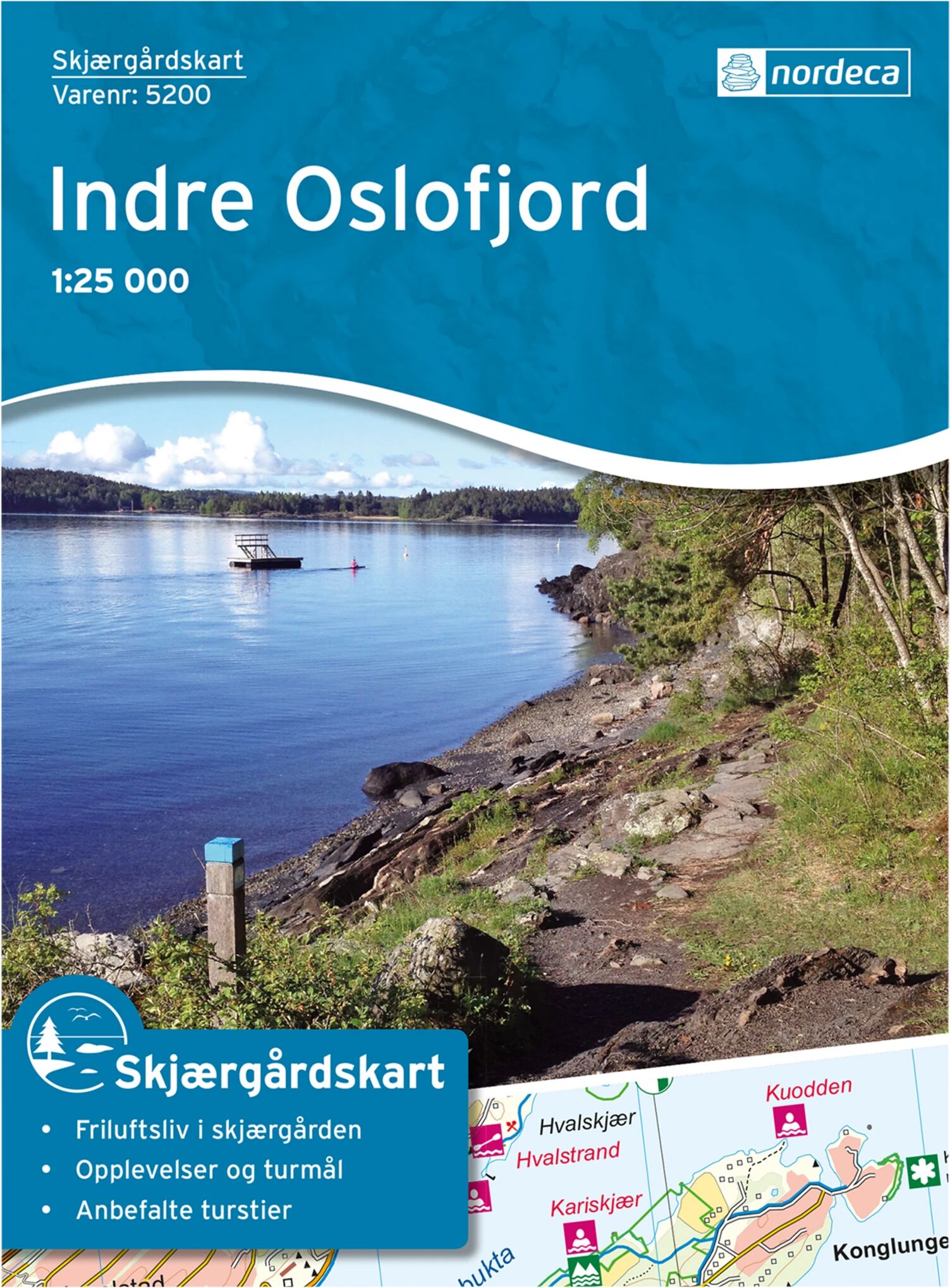 Nordeca SKJÆRGÅRDSKART INDRE OSLOFJORD 1:25 000 STD STD