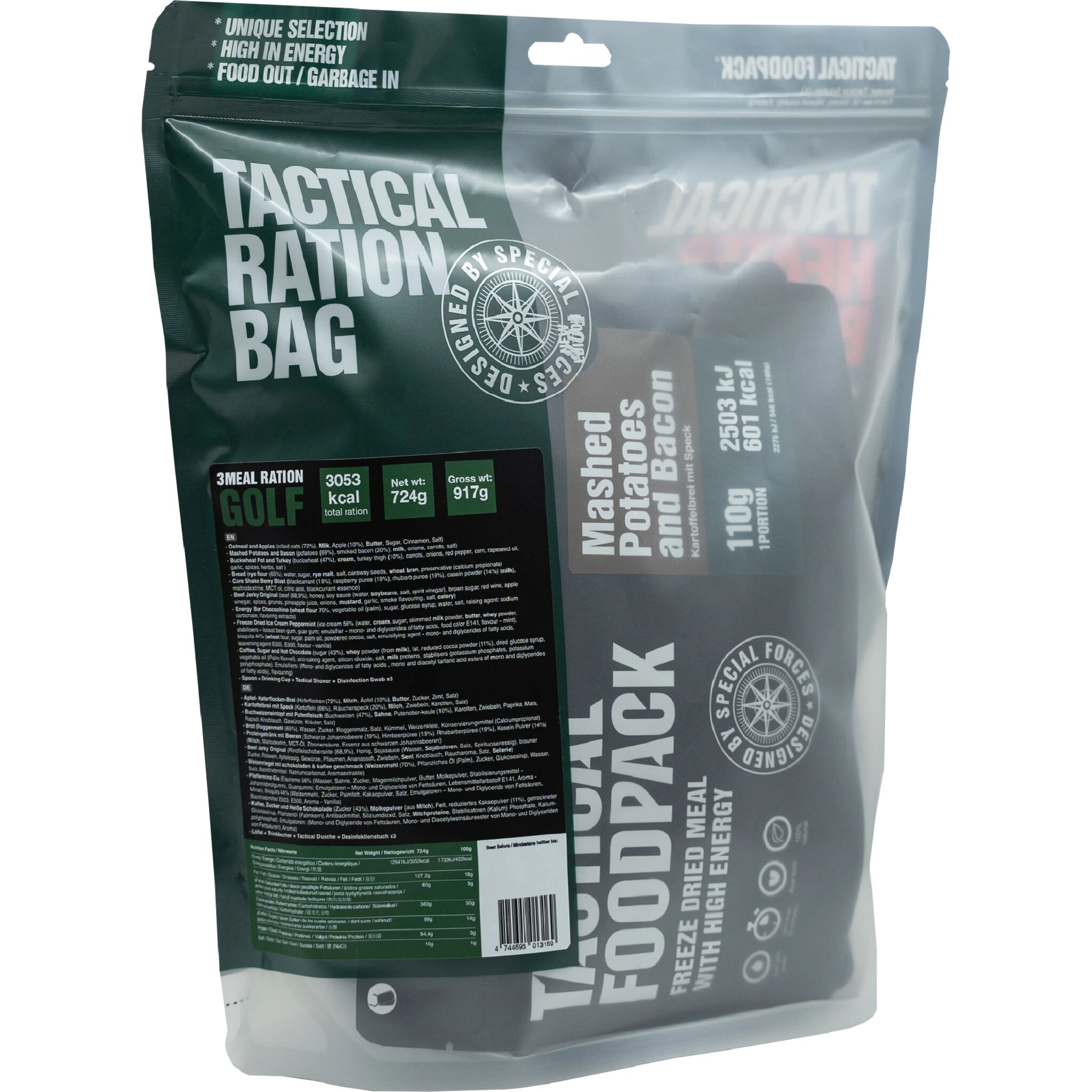 Tactical Foodpack 3 Meal Ration Golf, turmat STD STD