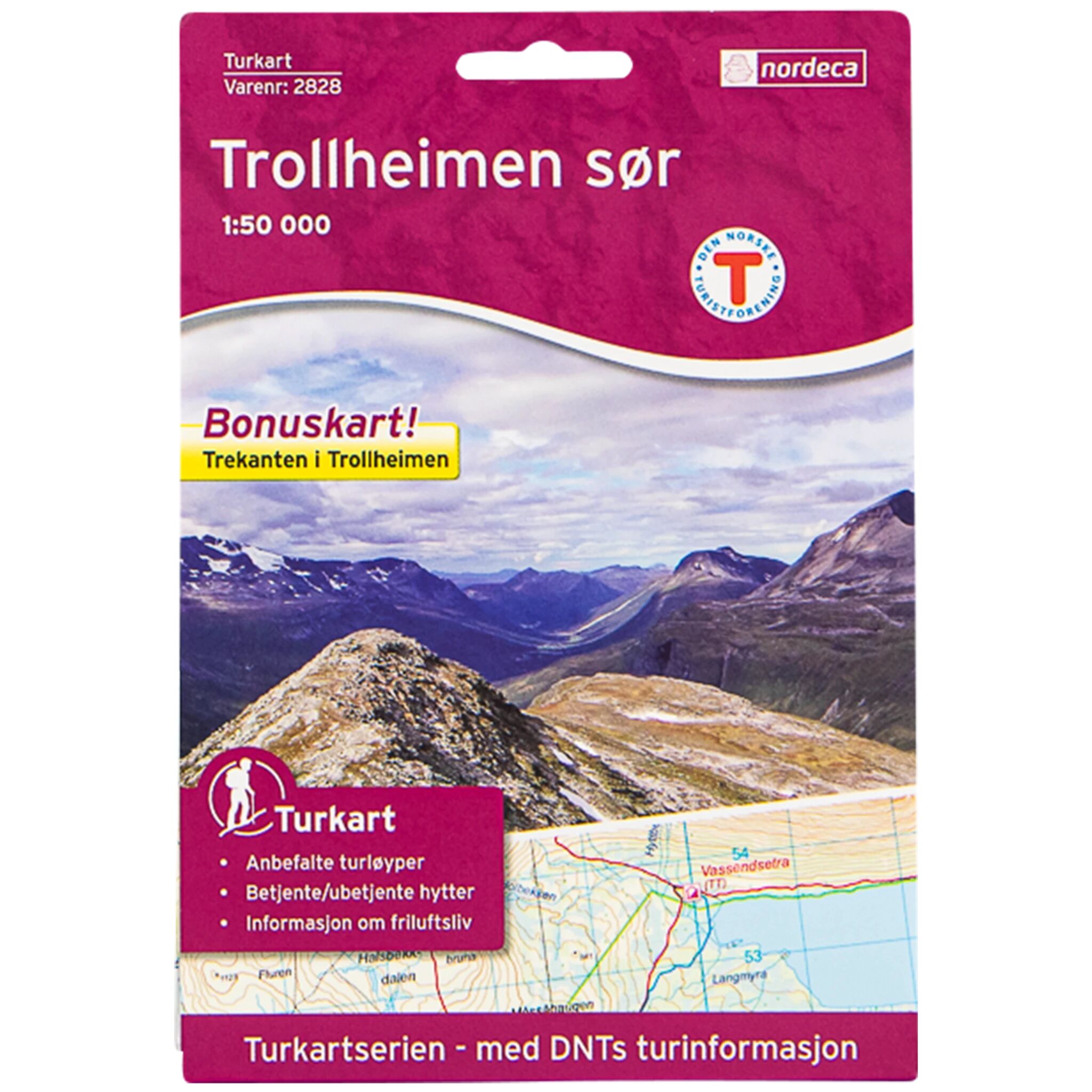 Nordeca Trollheimen Sør 1:50 000,kart STD STD