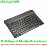 QXUZZOFB Teclado Bluetooth Sem Fio Universal  10 Polegada  Francês  Espanhol  Russo  Árabe  AZERTY  iPad