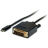 Cabo Value USB-C para DVI Macho/Macho 2m Preto