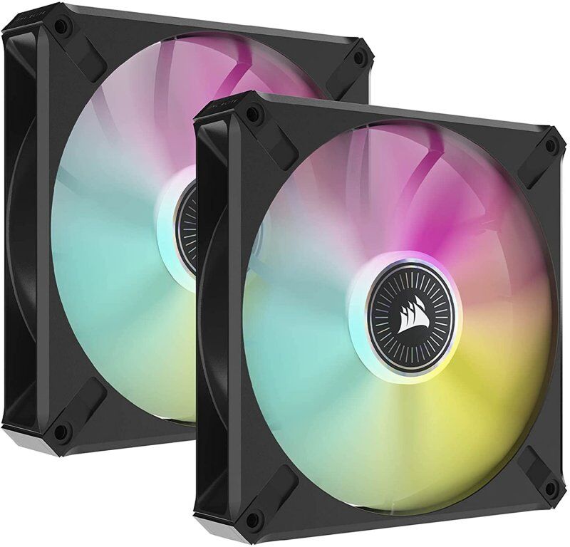 Corsair icue ml140 rgb elite premium pack 2 ventiladores 140mm