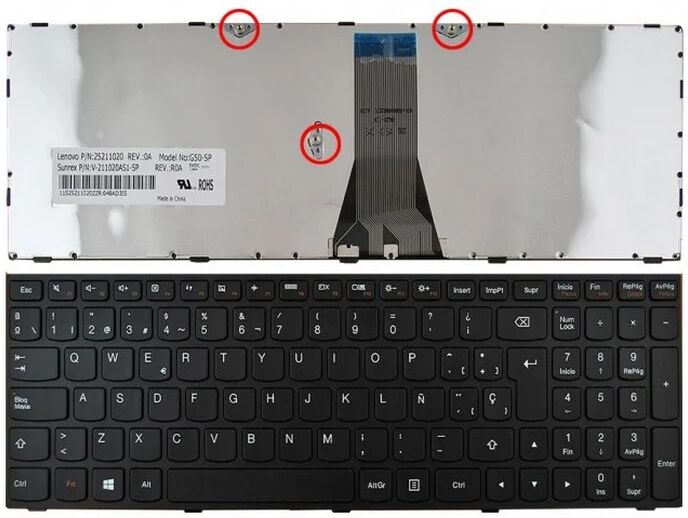 oem Teclado para portátil lenovo ideapad g500s/g50-70/z50-70