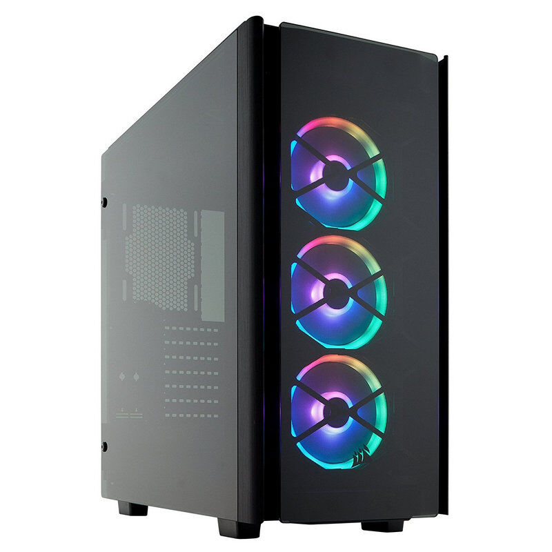 Corsair obsidian series 500d rgb se usb 3.0 vidro temperado preta