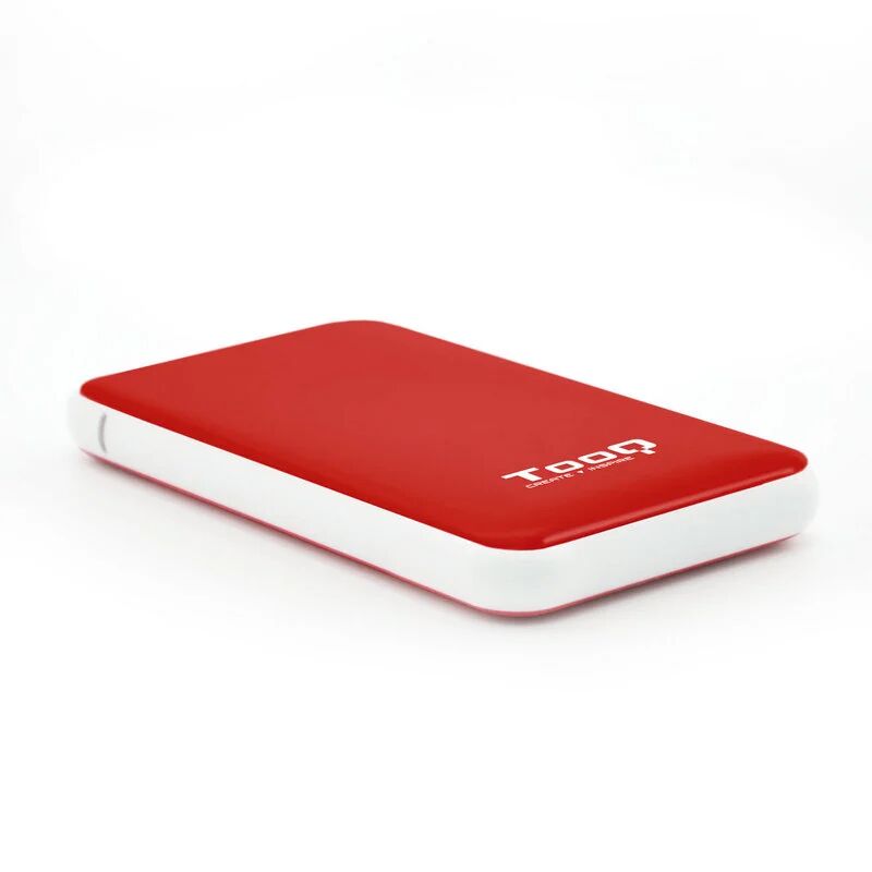 Tooq tqe-2528r caixa externa usb 3.1 para disco rígido 2.5" sataiii vermelha