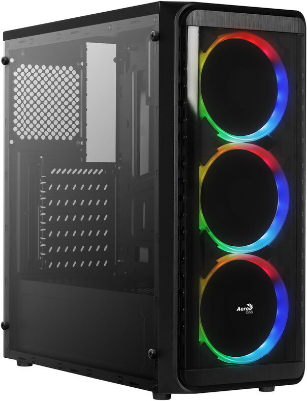 Aerocool si-5200 rgb usb 3.0 com janela preta