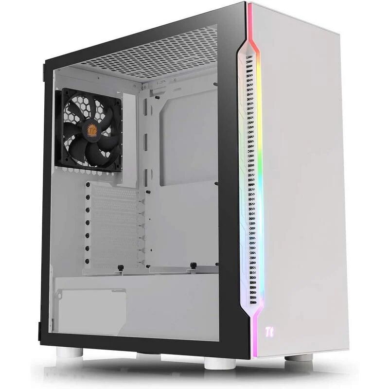 Thermaltake h200 tg rgb snow vidro temperado usb 3.1 branca