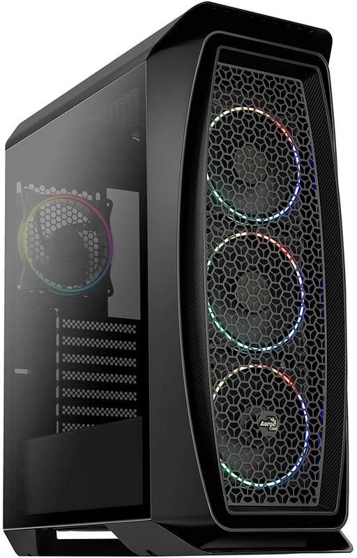 Aerocool aero one eclipse vidro temperado usb 3.1 rgb preta