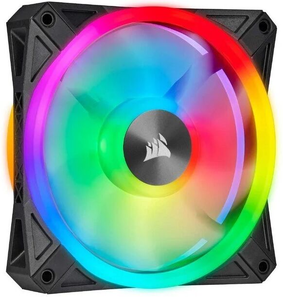 Corsair icue ql120 rgb pwm single pack preto 120 mm