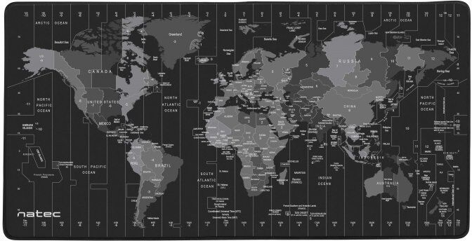 Natec time zone map maxi tapete grande