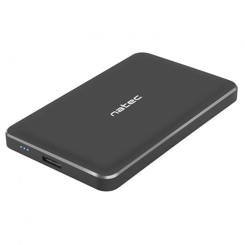 Natec oyster pro caixa disco rígido sata 2.5" usb 3.0 alumínio