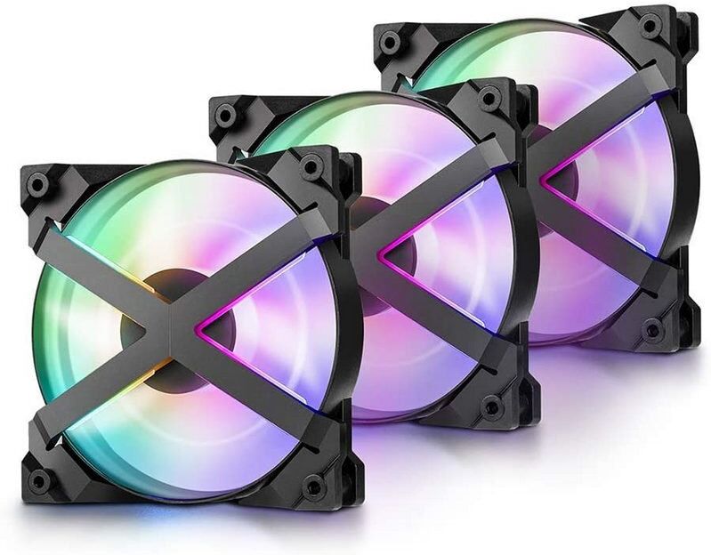 Deepcool mf120 gt pack 3 ventoinhas 120mm argb