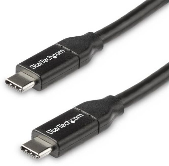 Startech cabo usb-c com pd 5a 0.5m preto