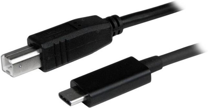 Startech cabo de impressora usb 2.0 b para usb-c 1m preto