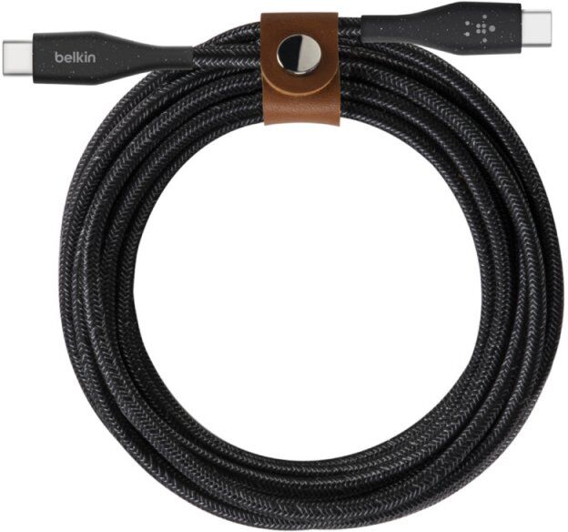 Belkin boost charge cable de carga rápida usb-c a usb-c con correa 1.2m negro