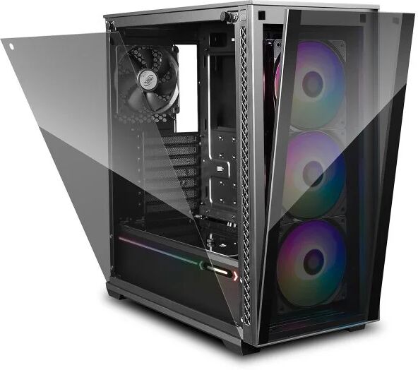 Deepcool matrexx 70 add-rgb 3f vidro temperado usb 3.2