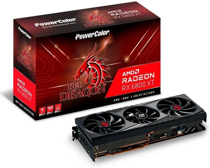 PowerColor amd radeon rx 6800xt red dragon 16gb gddr6