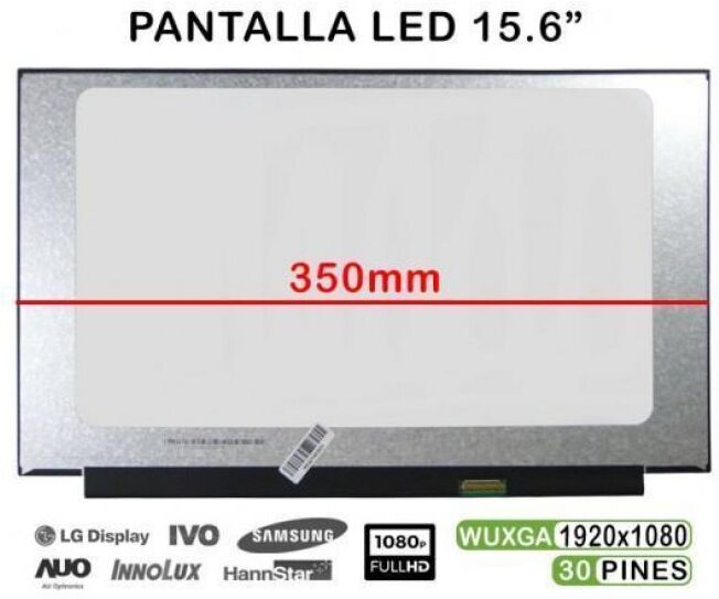 oem Pantalla led 15.6" para lenovo ideapad 330s-15ikb 81f5 tv156fhm-nh1